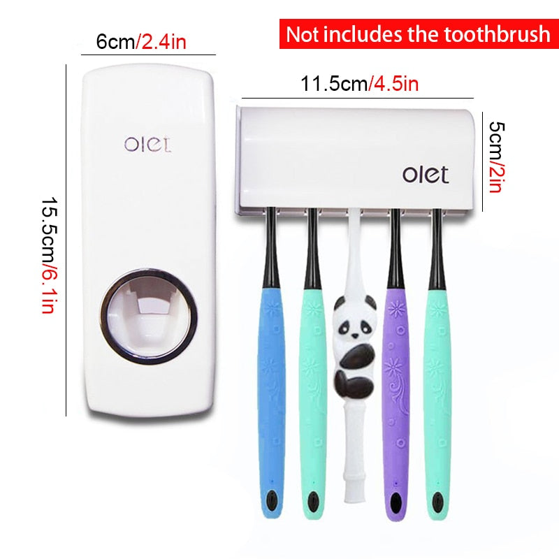 Toothpaste toothbrush rack