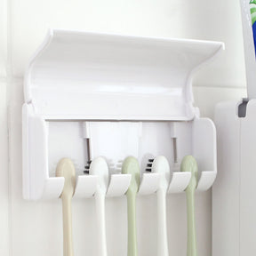 Toothpaste toothbrush rack