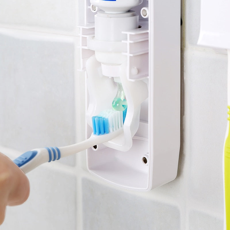 Toothpaste toothbrush rack