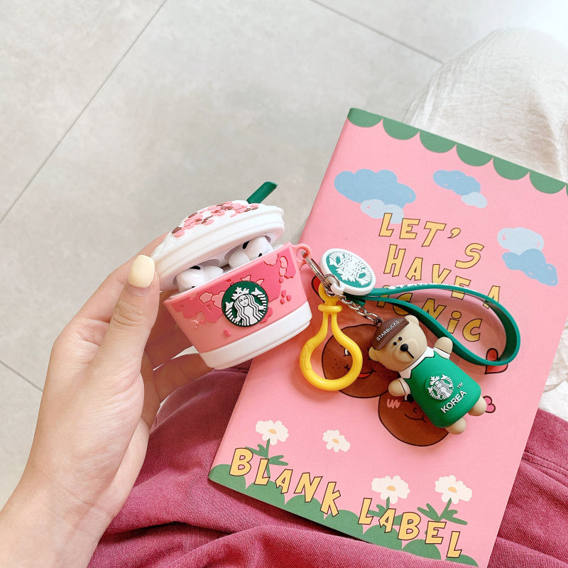 Cute Cup Earphone Set